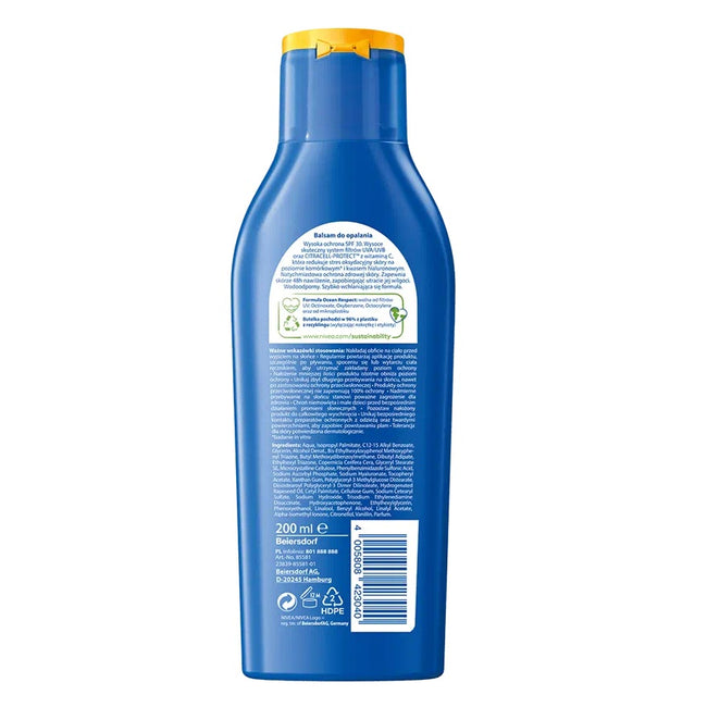 Nivea Protect & Moisture nawilżający balsam do opalania SPF30 200ml
