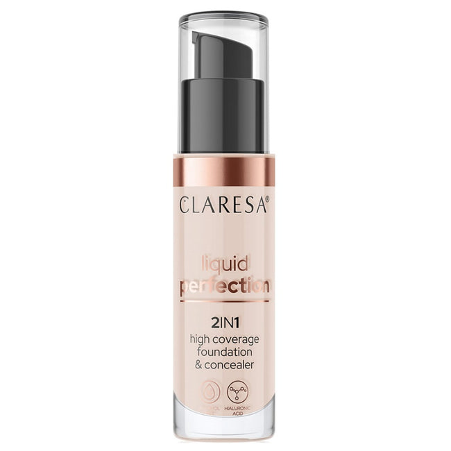 Claresa Liquid Perfection 2w1 korektor i podkład kryjący 34g