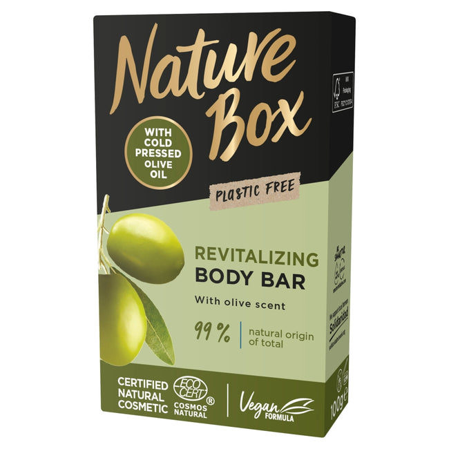 Nature Box Olive Oil kostka myjąca do ciała z olejem z oliwki 100g