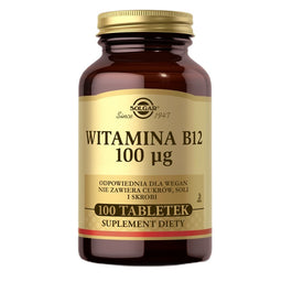 Solgar Witamina B12 suplement diety 100 tabletek
