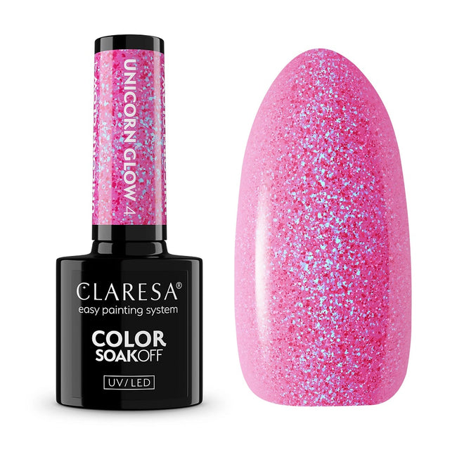 Claresa Color Soak Off UV/LED Unicorn Glow lakier hybrydowy 5g