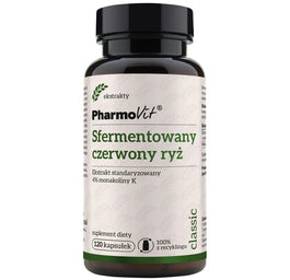 Pharmovit Sfermentowany czerwony ryż suplement diety 120 kapsułek