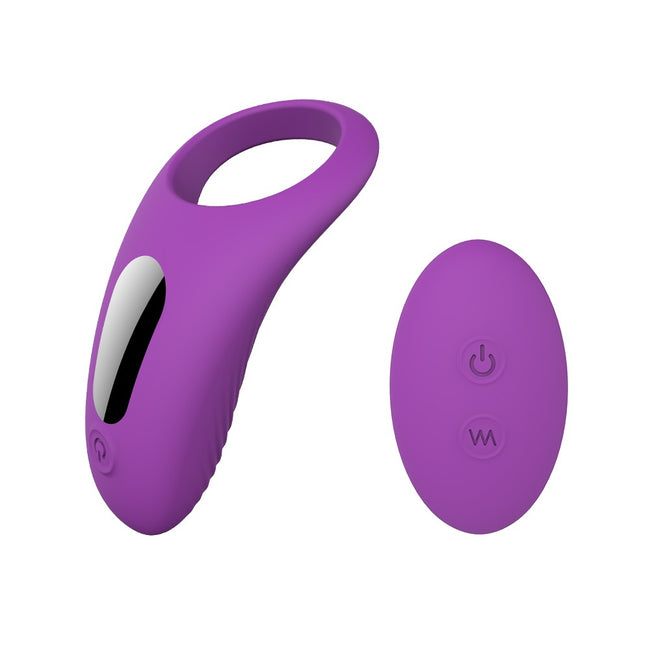 S-HANDE Himan-RTC pierścień wibracyjny zdalnie sterowany z 9 trybami wibracji Purple