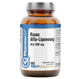 Pharmovit Kwas Alfa-Liponowy ALA 300 mg suplement diety 60 kapsułek