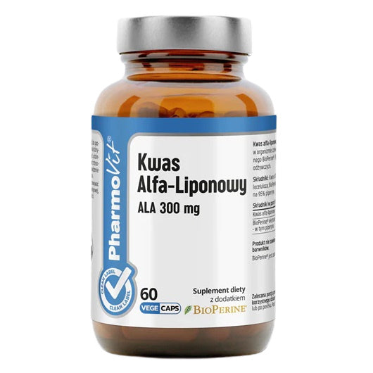 Pharmovit Kwas Alfa-Liponowy ALA 300 mg suplement diety 60 kapsułek