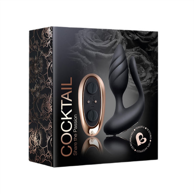 Rocks-Off Cocktail wibrator dla par Black