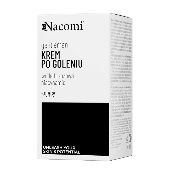 Nacomi Gentleman łagodzący krem po goleniu odbudowujący mikrobiom skóry 50ml