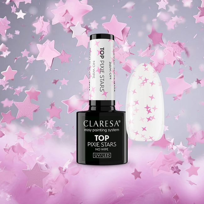 Claresa Top Pixie Stars No Wipe top hybrydowy bez przemywania 5g