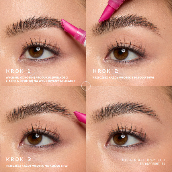 NYX Professional MakeUp The Brow Glue Crazy Lift super utrwalający żel do brwi