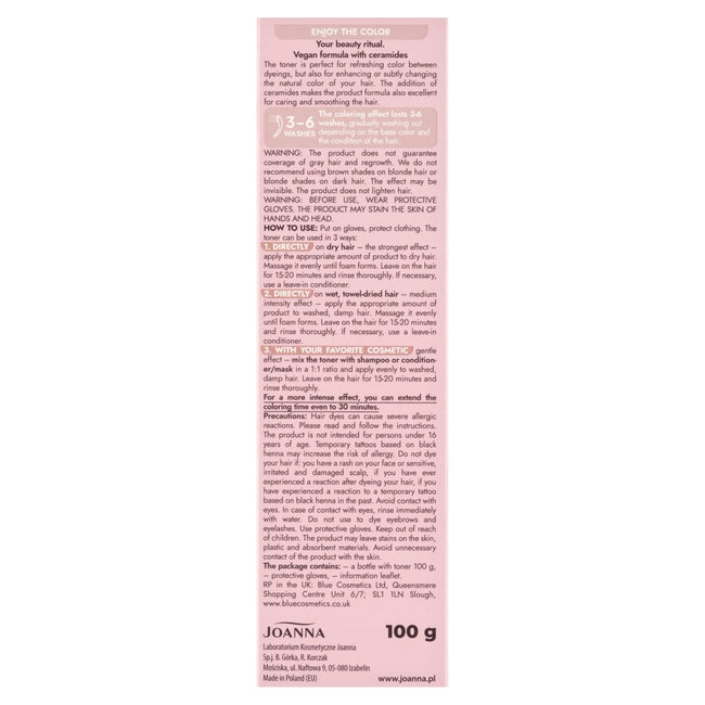 Joanna Ultra Color toner koloryzujący do włosów