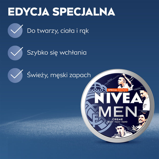 Nivea Men Creme Real Madryt krem uniwersalny 150ml