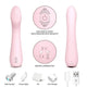 S-HANDE Lisa elastyczny wibrator podświetlany z 9 trybami wibracji Light Pink