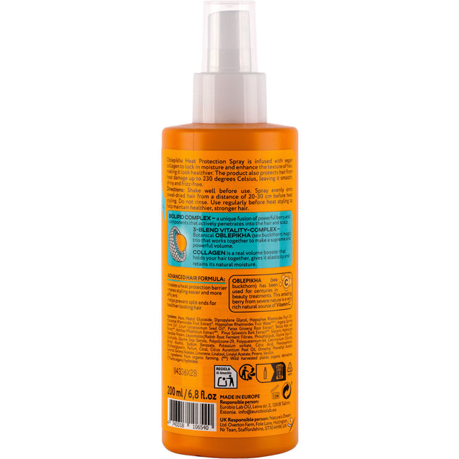 Natura Siberica Oblepikha Volume spray termoochronny zwiększający objętość włosów 200ml
