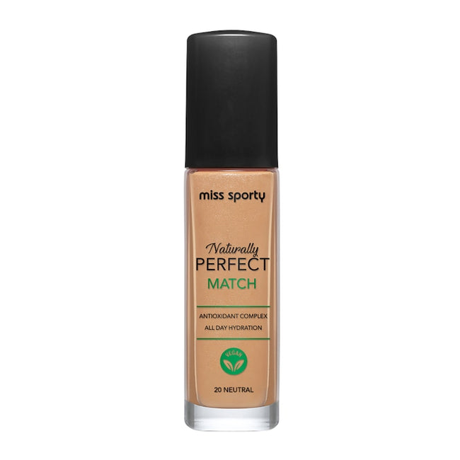 Miss Sporty Naturally Perfect Match wegański podkład nawilżający