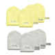 Glov Water-Only Skin zestaw rękawiczek do demakijażu i oczyszczania twarzy Baby Banana 4szt + Silver Stone 4szt