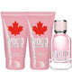 Dsquared2 Wood Pour Femme zestaw woda toaletowa spray 50ml + balsam do ciała 50ml + żel pod prysznic 50ml
