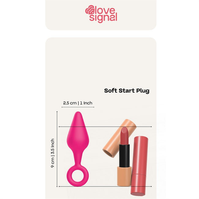 Dream Toys Love Signal Soft Start Plug korek analny Red