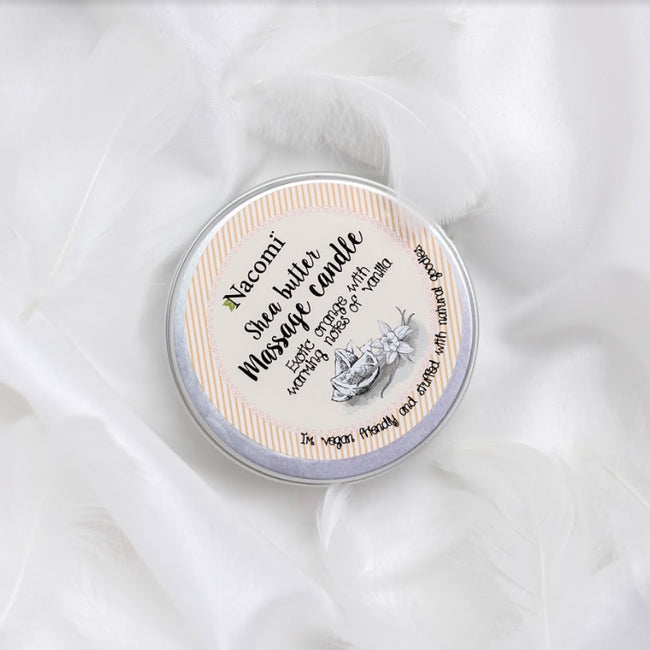 Nacomi Świeca do masażu z masłem shea Pomarańcza 150g