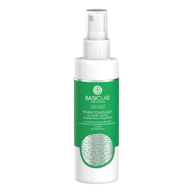 BasicLab Micellis primer tonizujący do skóry tłustej trądzikowej i wrażliwej 150ml