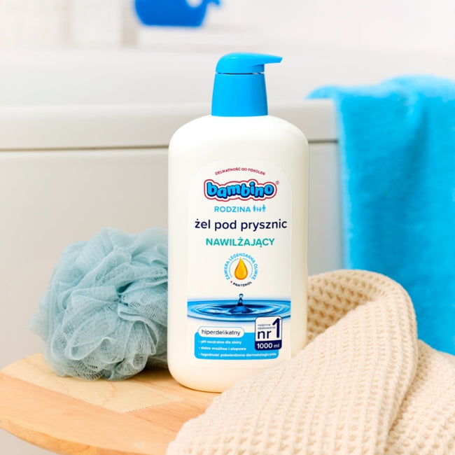 Bambino Rodzina nawilżający żel pod prysznic hiperdelikatny 1000ml