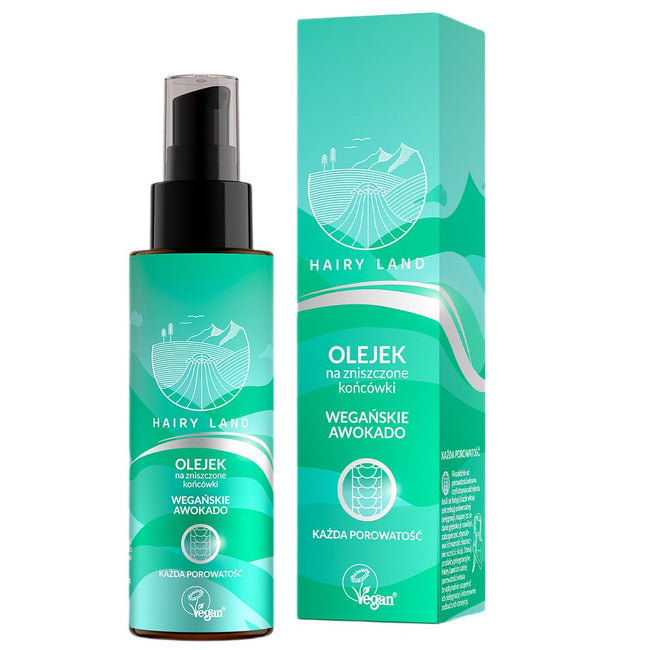 Hairy Land Olejek na zniszczone końcówki Wegańskie Awokado 80ml