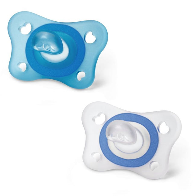 Chicco PhysioForma smoczek silikonowy uspokajający Mini Soft 2-6m Boy 2szt