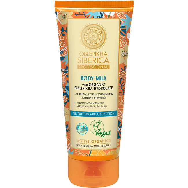 Natura Siberica Oblepikha Professional odżywczo-nawadniające mleczko do ciała na bazie hydrolatu z rokitnika 200ml