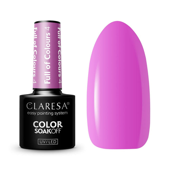 Claresa Color Soak Off UV/LED Full of Colours lakier hybrydowy 5g