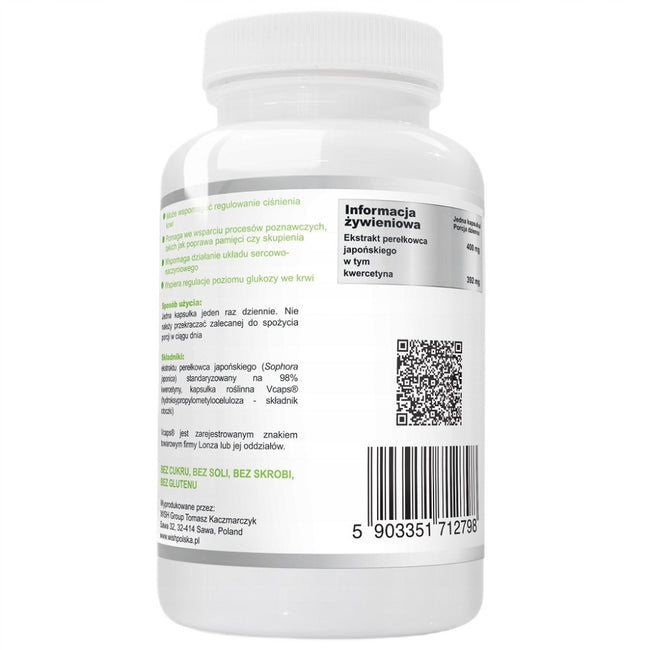 WISH Pharmaceutical Naturalna Kwercetyna 98% Forte 400mg suplement diety 120 kapsułek