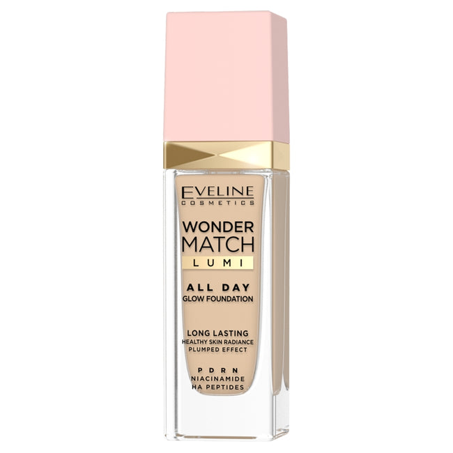 Eveline Cosmetics Wonder Match Lumi All Day Glow długotrwały podkład rozświetlający 30ml