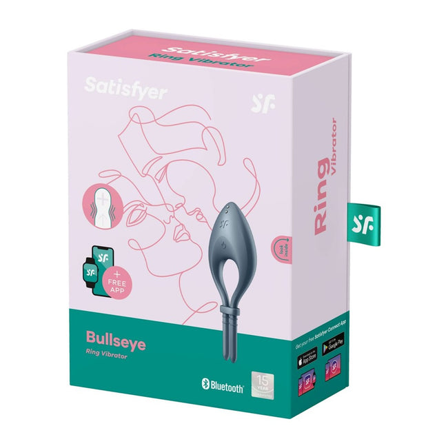 Satisfyer Bullseye wibrujący pierścień na penisa Dark Blue