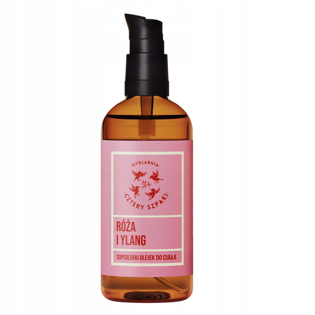Mydlarnia Cztery Szpaki Róża i Ylang superlekki olejek do ciała 100ml