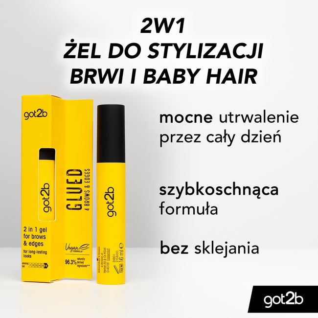 Got2B Glued 4 Brows & Edges żel 2w1 do brwi i włosów 16ml