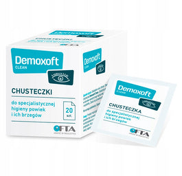 Demoxoft Clean chusteczki do pielęgnacji powiek 20szt