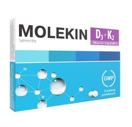 Molekin D3+K2 suplement diety 30 tabletek powlekanych