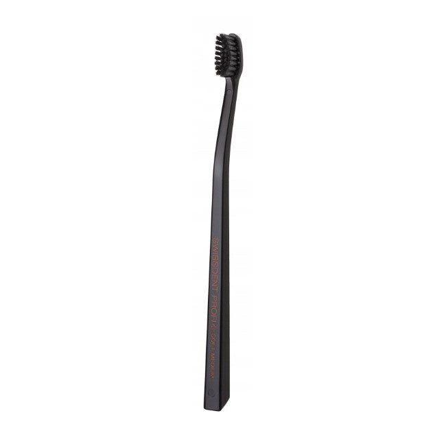 Swissdent Profi Colours Soft Medium szczoteczka do zębów Czarna 1szt