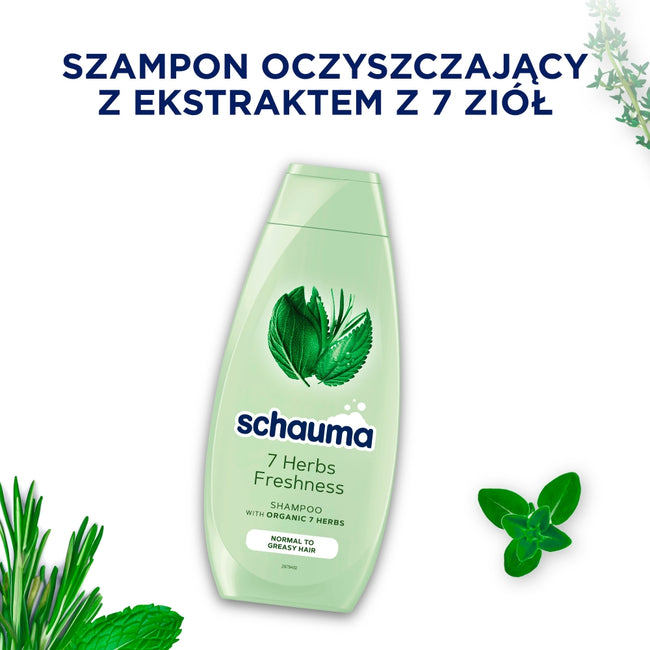 Schauma 7 Herbs Freshness szampon do włosów przetłuszczających się i normalnych 400ml