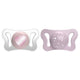 Chicco PhysioForma silikonowy smoczek do uspokajania Micro 0-2m+ Różowy 2szt.