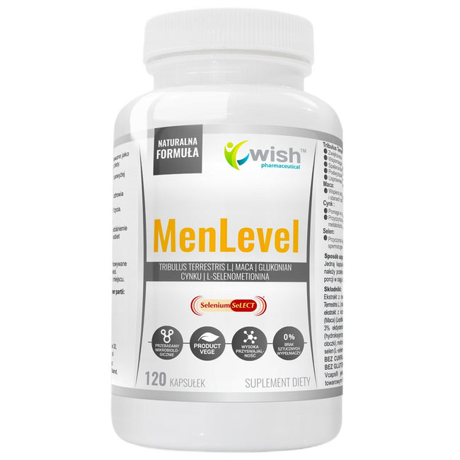 WISH Pharmaceutical MenLevel suplement diety 120 kapsułek