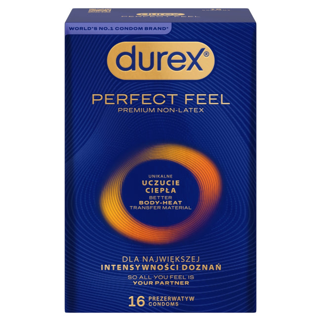 Durex Perfect Feel prezerwatywy unikalne uczucie ciepła 16szt