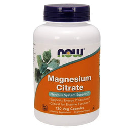 Now Foods Magnesium Citrate suplement diety 120 kapsułek