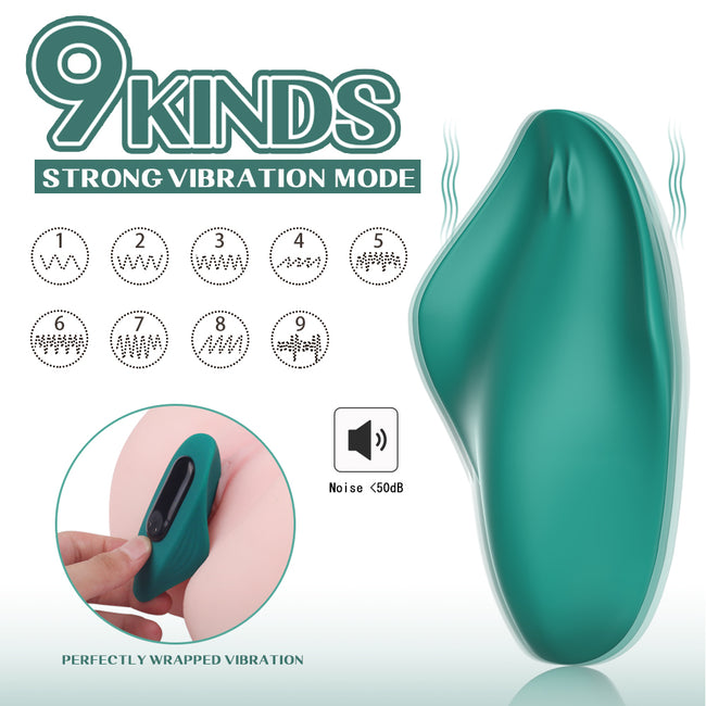 S-HANDE Manta-RTC dyskretny zdalnie sterowany wibrator typu panty z 9 trybami wibracji Dark Green
