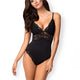 Obsessive 810-TED-1 zmysłowe body z koronką Black S/M