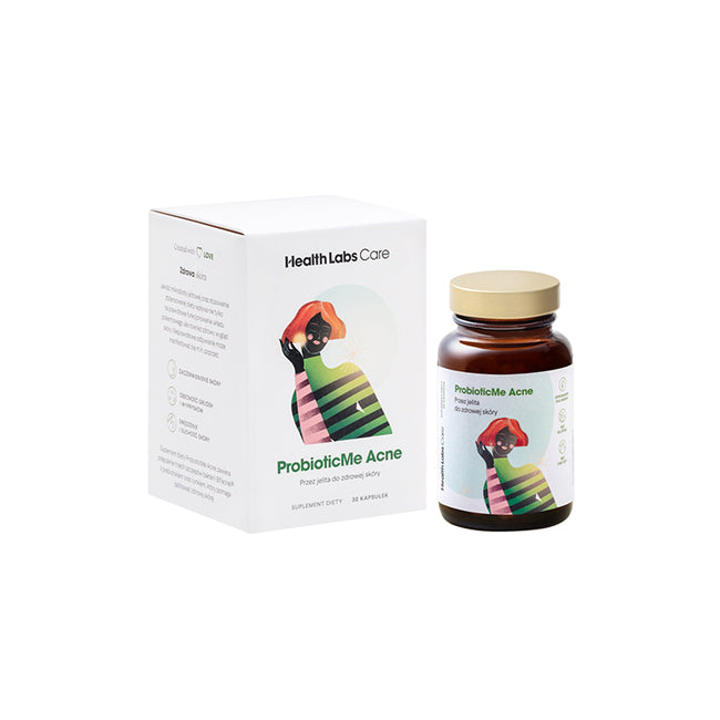 HealthLabs ProbioticMe Acne probiotyk z cynkiem dla wsparcia zdrowej skóry 30 kapsułek
