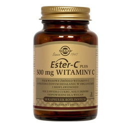 Solgar Ester C-Plus 500mg Witaminy C suplement diety 50 kapsułek