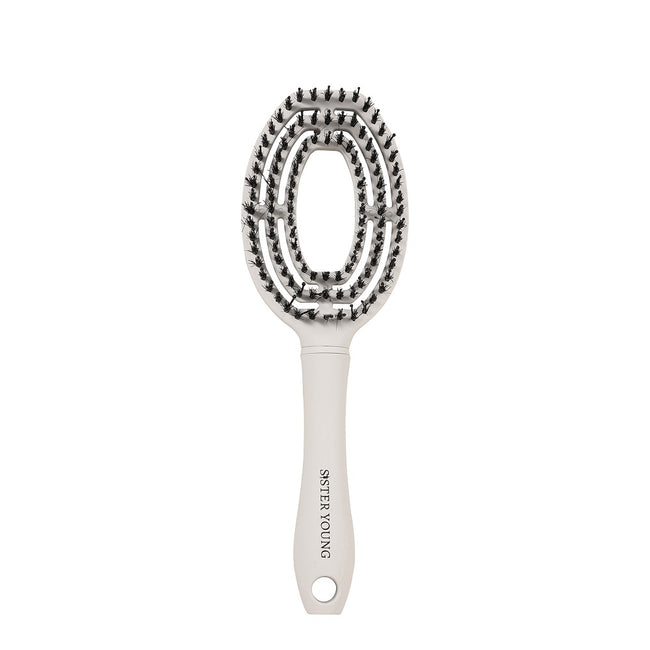 Sister Young Coco Hair Brush szczotka do włosów z włosiem dzika White