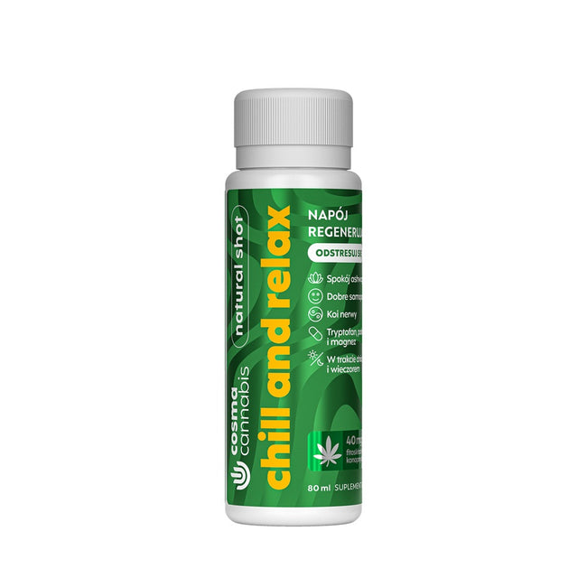 Cosma Cannabis Chill and Relax naturalny shot regenerujący 80ml