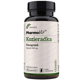 Pharmovit Kozieradka Fenugreek 400 mg suplement diety 90 kapsułek