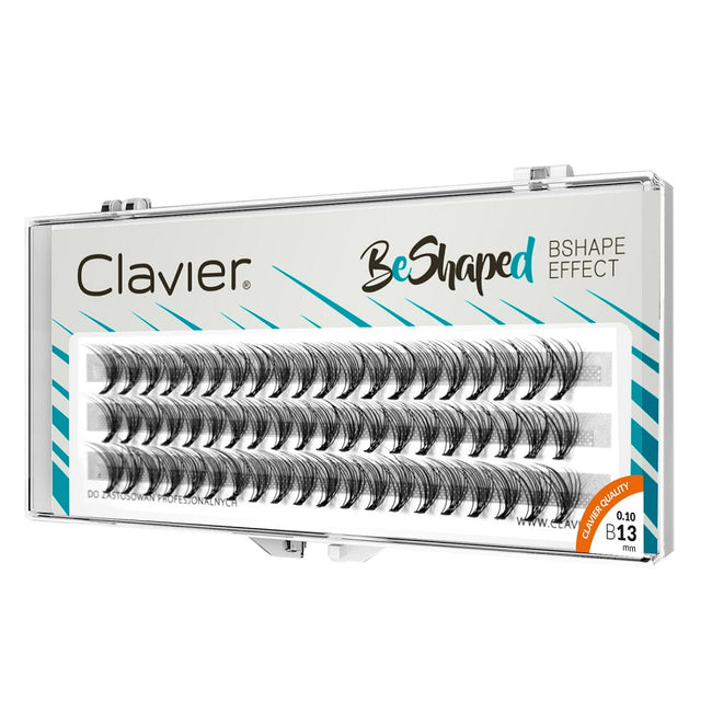 Clavier BeShaped jedwabne kępki rzęs skręt B 10D