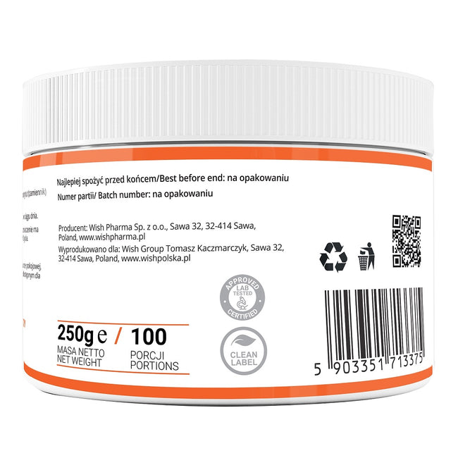 WISH Pharmaceutical Glukozamina + Chondroityna + Witamina C + MSM suplement diety w proszku 250g